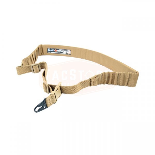 Blue Force Gear UDC Padded Bungee Single Point Sling & Sling Snap Hook - Coyote