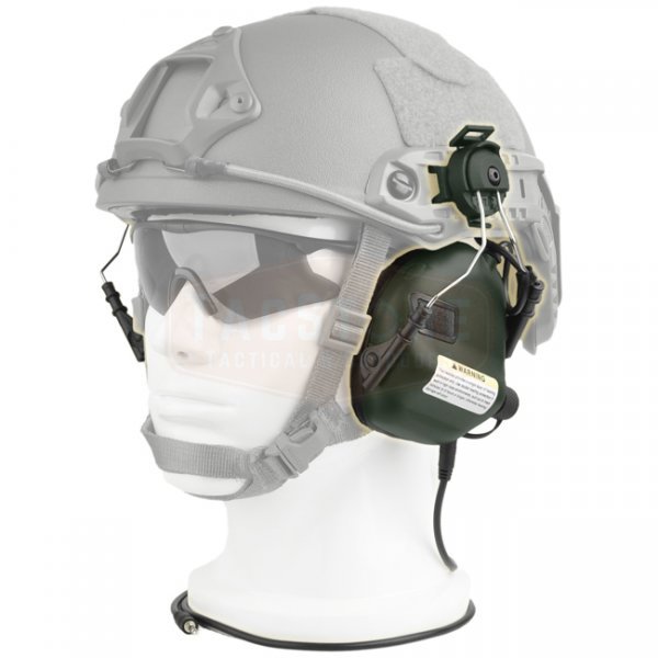 Earmor M31H MOD3 Hearing Protection Ear-Muff Helmet Version - Foliage Green