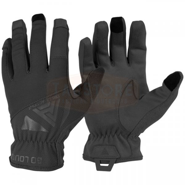 Direct Action Light Gloves Leather - Black - 2XL