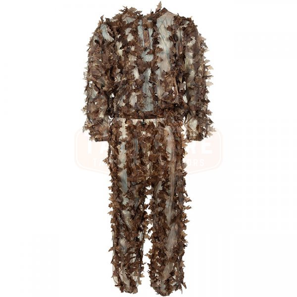 MFH Ghillie Camouflage Suit Leafs - Hunter Brown - M/L