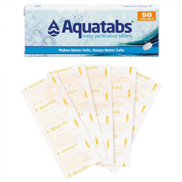 Tacstore Tactical And Outdoors Aquatabs Water Purification Tablets 50pcs 