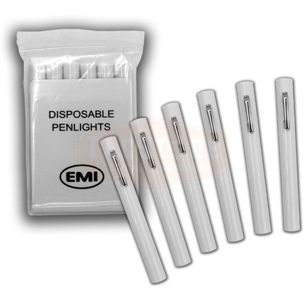 EMI Disposable Penlight Six Pack - White
