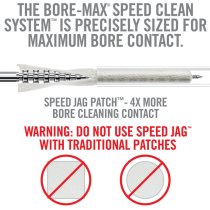 Real Avid Bore-Max Speed Jag Patches Refill Pack Rifle 8 Inch - Cal .22 - .30