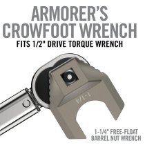 Real Avid Master-Fit Armorer's Crowfoot 1-1/4 Inch Free Float Barrel Nut Wrench