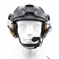 Earmor M32H MOD3 Tactical Hearing Protection Helmet Version Ear-Muff - Coyote Tan