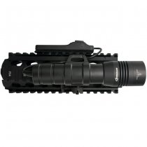 Opsmen FAST 502R Compact Picatinny Rail Flashlight - Black