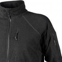 Helikon Alpha Tactical Grid Fleece Jacket - Black - XL