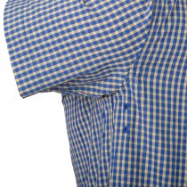 Helikon Covert Concealed Carry Short Sleeve Shirt - Royal Blue Checkered - 3XL