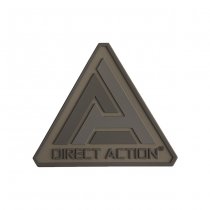 Direct Action PVC Logo Patch - Coyote Brown