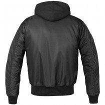 Brandit MA1 Sweat Hooded Jacket - Black - XL