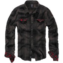 Brandit Checkshirt Duncan - Brown / Black - 2XL