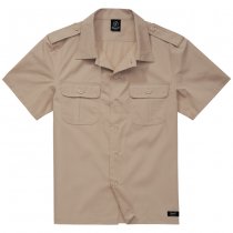 Brandit US Shirt Ripstop Shortsleeve - Beige - M