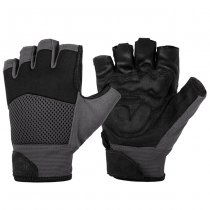 Helikon Half Finger Mk2 Gloves - Black / Shadow Grey B - 2XL