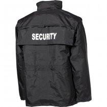 MFH SECURITY Waterproof Parka - Black - XL