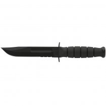 Ka-Bar Short Fighting Utility Knife Serrated Clip Point Blade & Hard Plastic Sheath