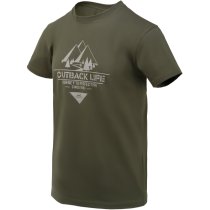 Helikon T-Shirt Outback Life - Taiga Green - XL